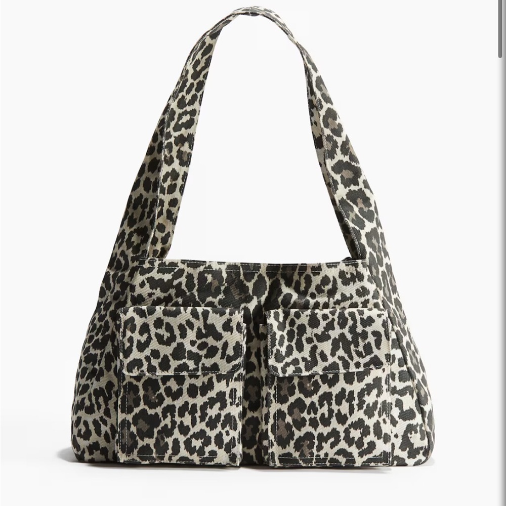 leopard print shoulder bag